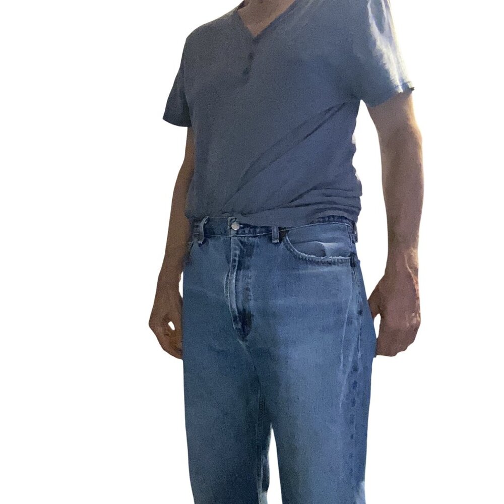 Levis Mens 505 Relaxed Fit Jeans W38 L32 Medium Wash Denim*VGC